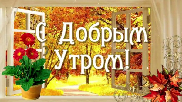 Картинки с добрым утром осенние