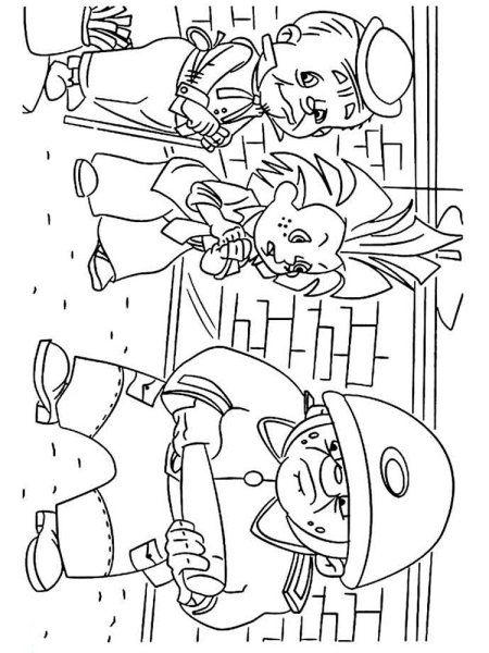 Незнайка раскраска