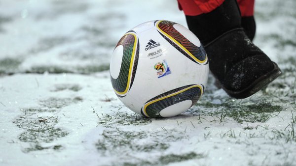 Мини футбол на снегу