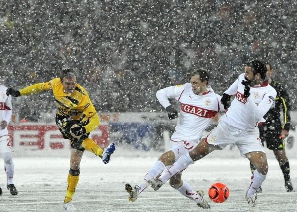 Футболисты зимой