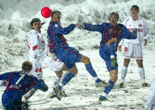Снежное дерби ЦСКА Спартак 2002