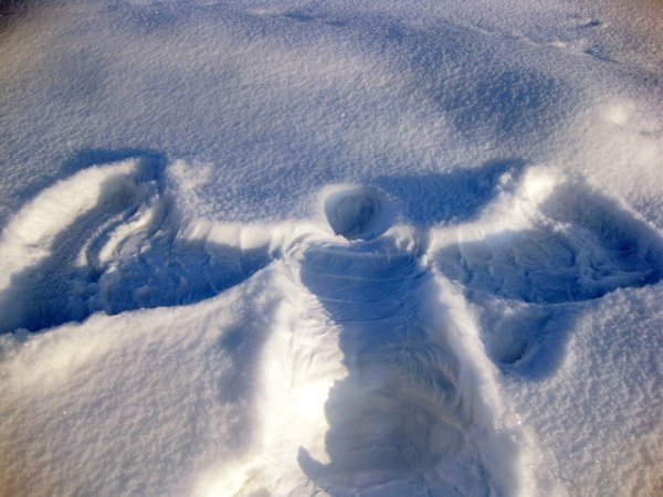 Ангелочек на снегу