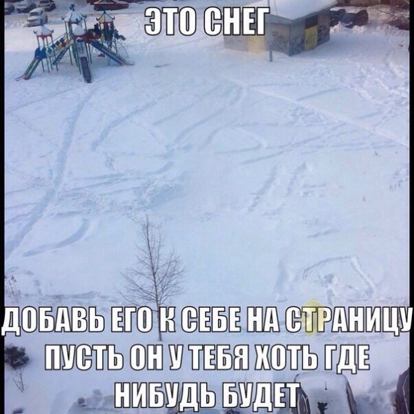 Где снег приколы