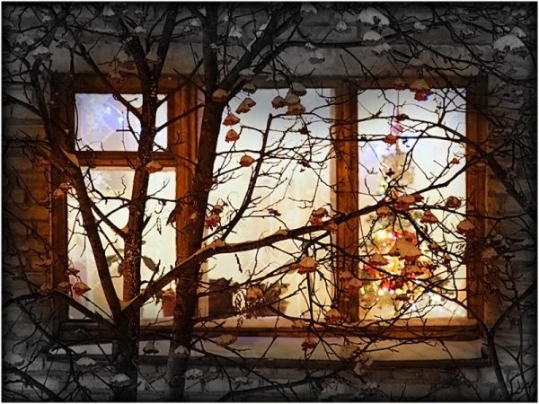 Осень вечер окно