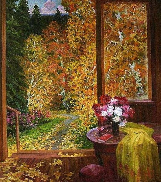 Художник ф.Клименко "осенние листья"