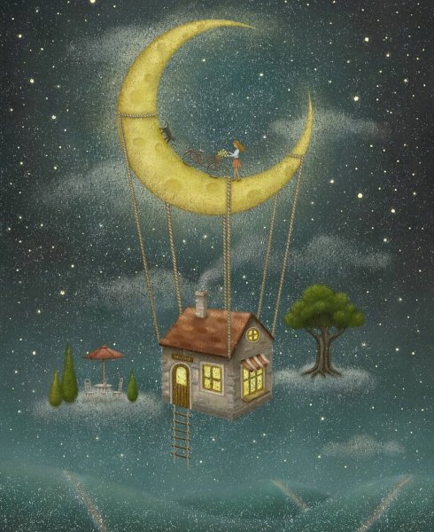 Сказочная ночь живопись