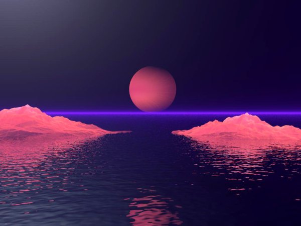 Розовая Луна