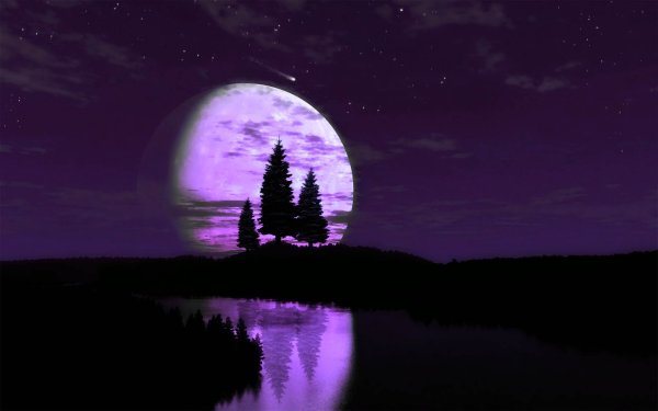 Фиолетовая Луна