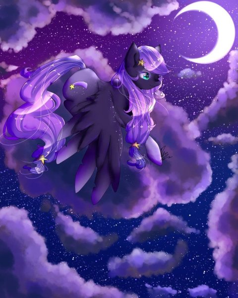 Фиолетовая поняшка