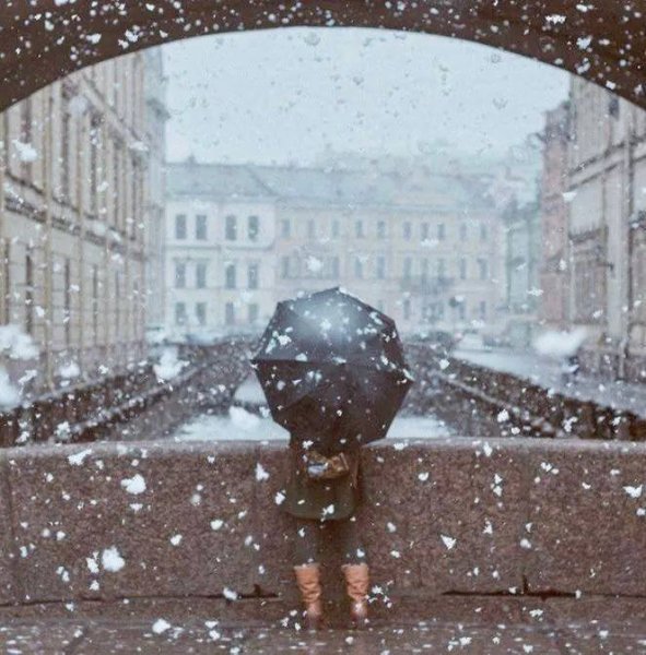 Дождь со снегом в Петербурге