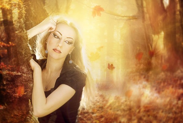Девушка осень картинки