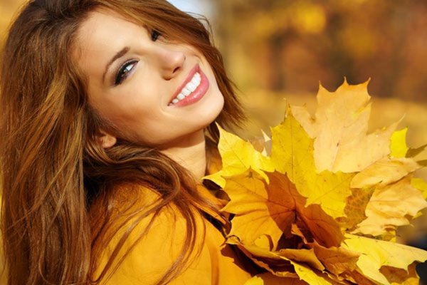 Женщина осень