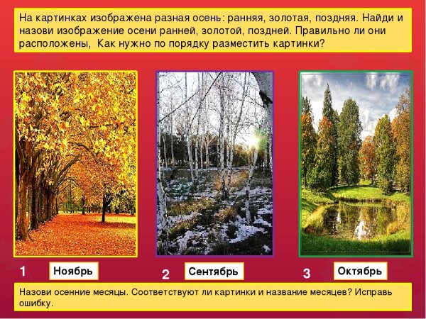 Ранняя и поздняя осень