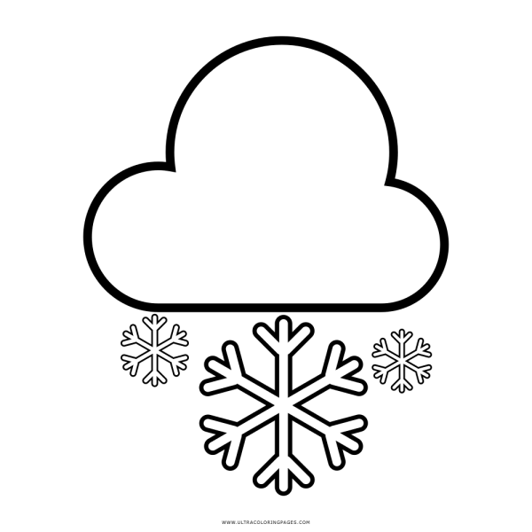 Снег раскраска