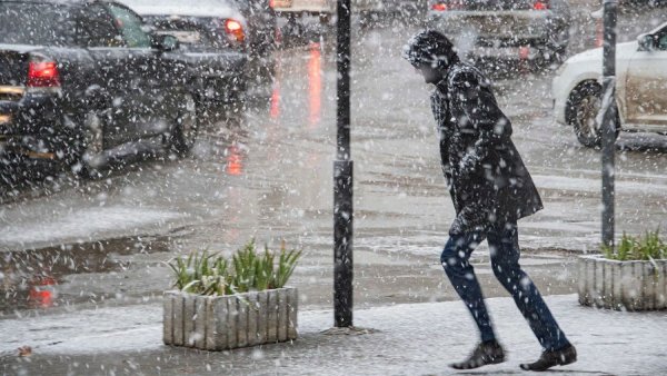 Снегопад и ветер