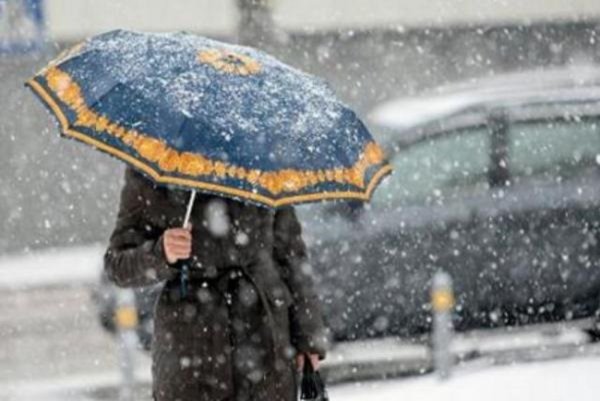 Небольшой снег с дождем