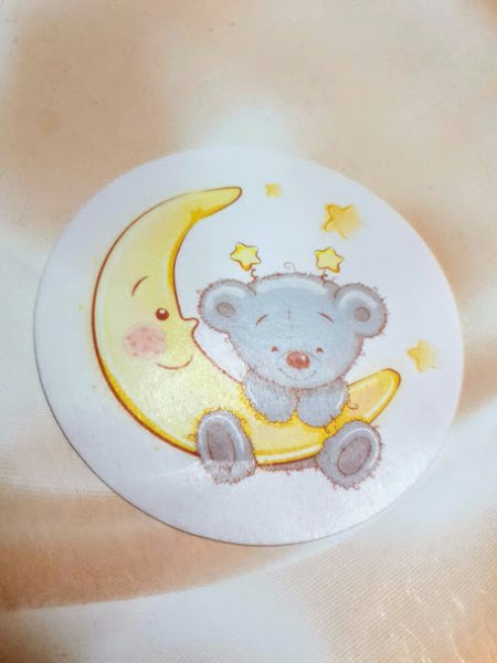 Пряник мишка на Луне