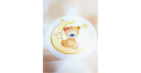 Топпер мишка на Луне