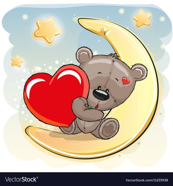 Мишка Тедди на Луне