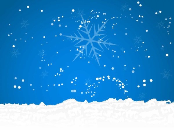 Снегопад мультяшный