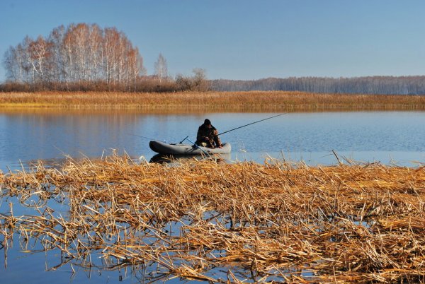 Осенняя рыбалка на озере