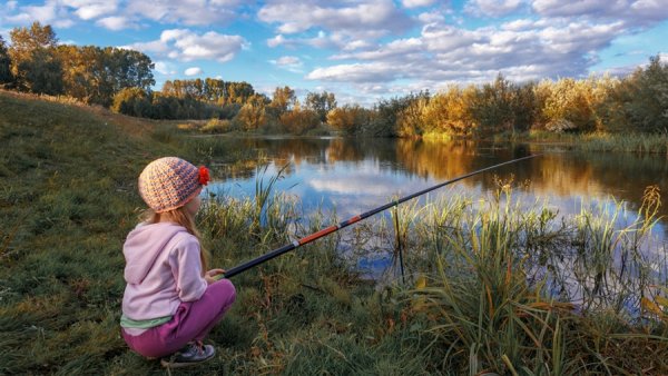 Утро осень рыбалка