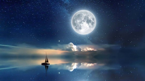 Обои на рабочий стол Луна