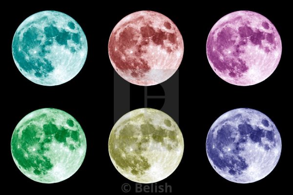 Разные оттенки Луны