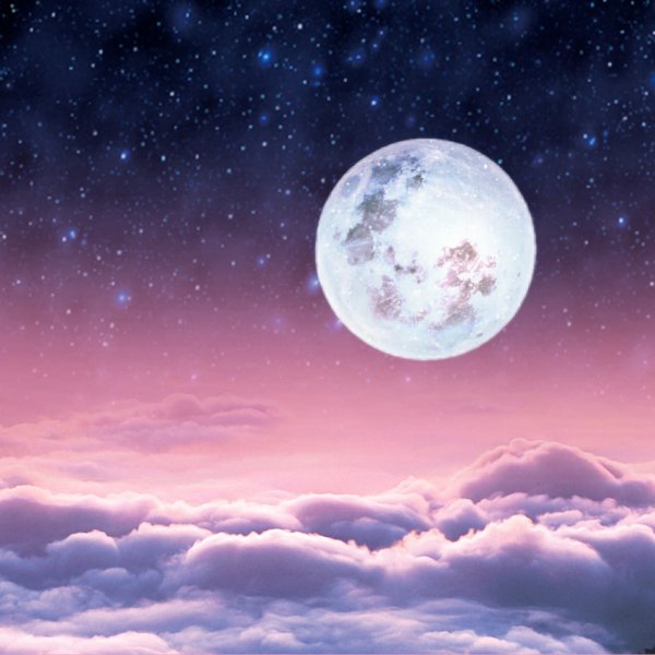 Луна стикер