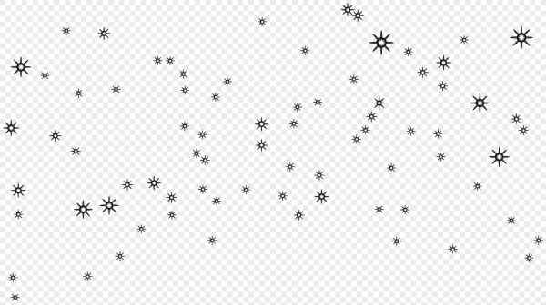 Россыпь снежинок