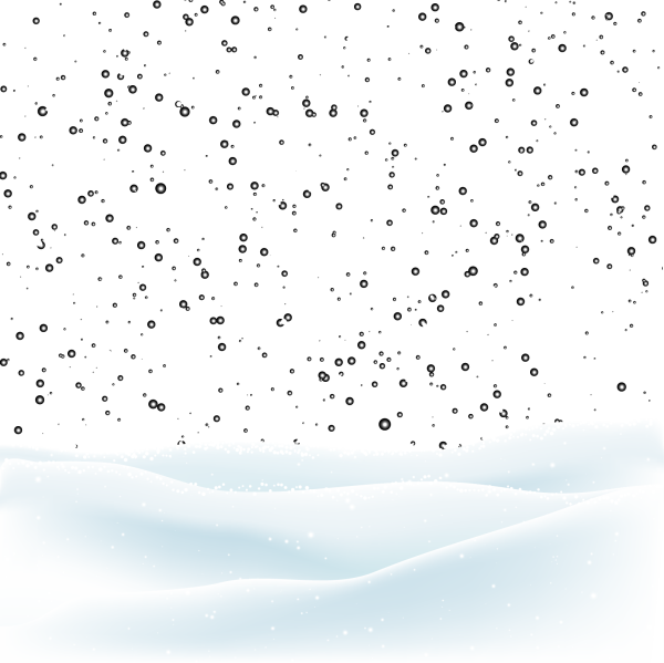 Снег на прозрачном фоне