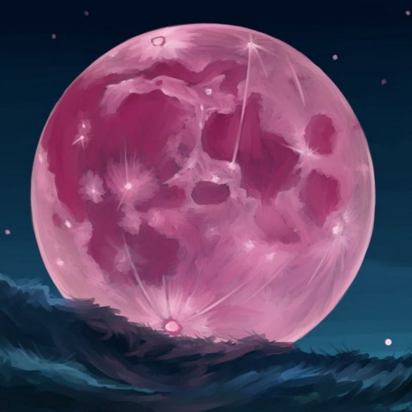 Розовое полнолуние