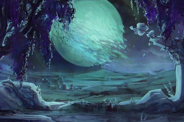 Сад арт на Луне