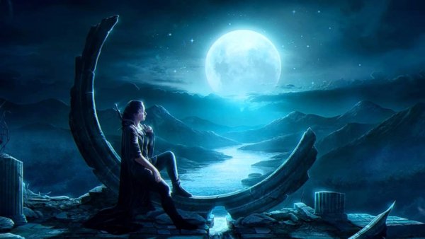 Фэнтези иллюстрации ночь