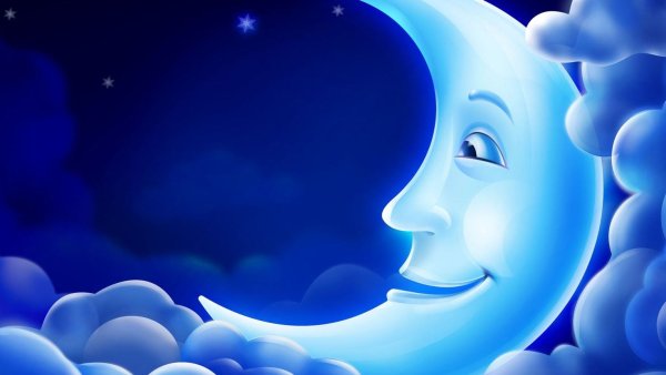 Луна картинка для детей