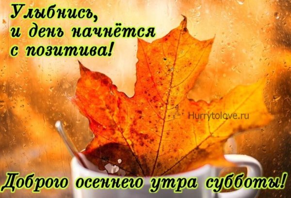 С добрым осенним субботним утром