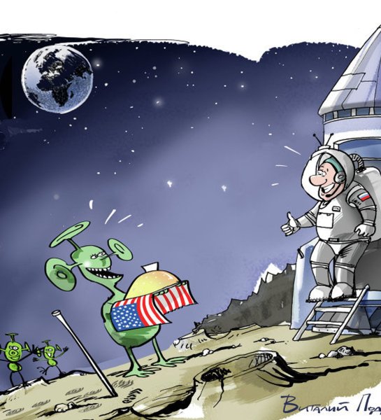 Карикатуры про космос