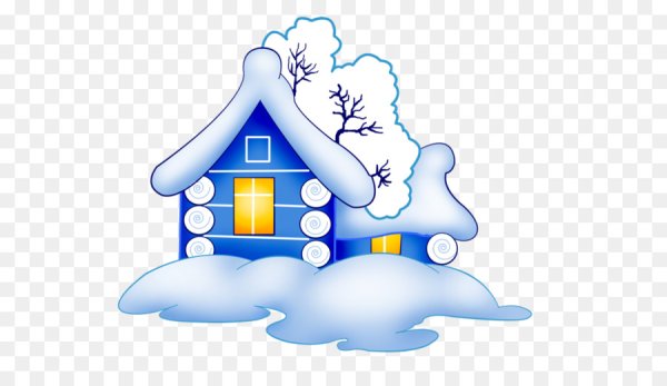 Домик в снегу для детей