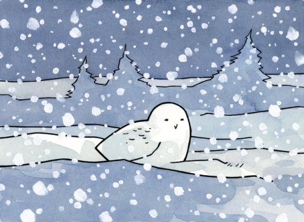 Нарисовать снег