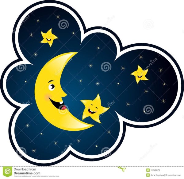 Луна и звезды для детей