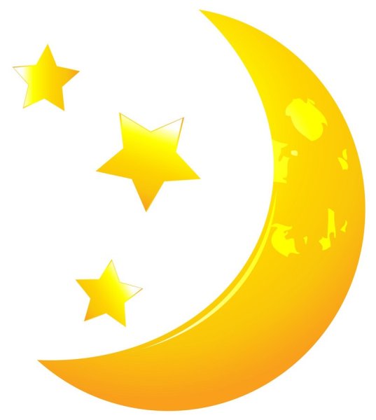 Звездочки и Луна для детей