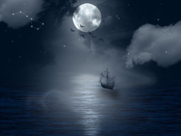 Море Луна корабль