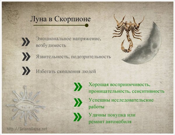 Символ лунного скорпиона