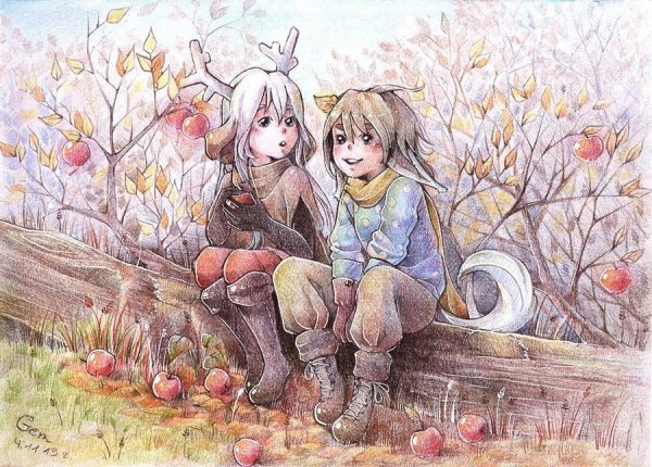 Милые осенние рисуночки