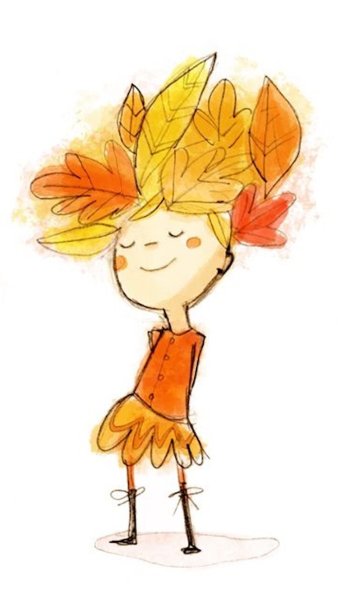 Милые иллюстрации осень