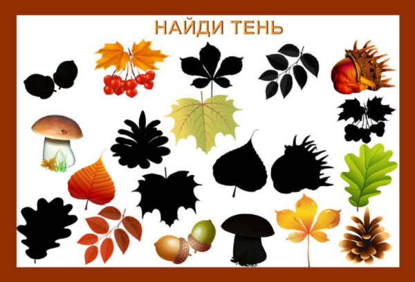 Осенние задания для дошкольников