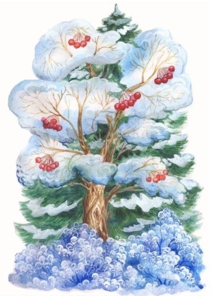 Зимнее дерево для детского сада