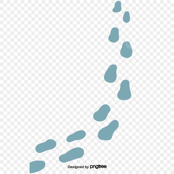 Следы на снегу вектор