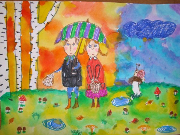 Прогулка рисунок