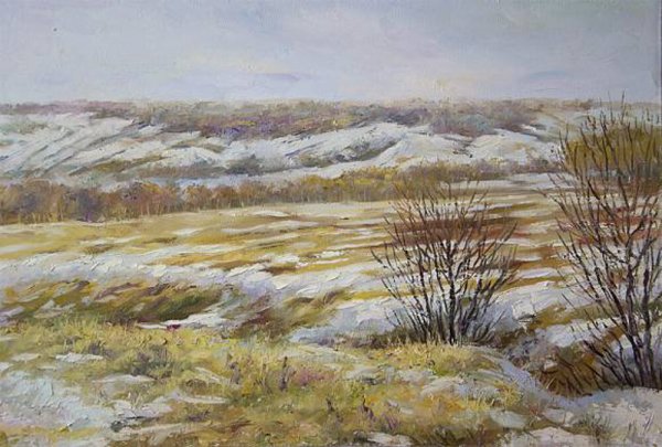 Степь ранней весной